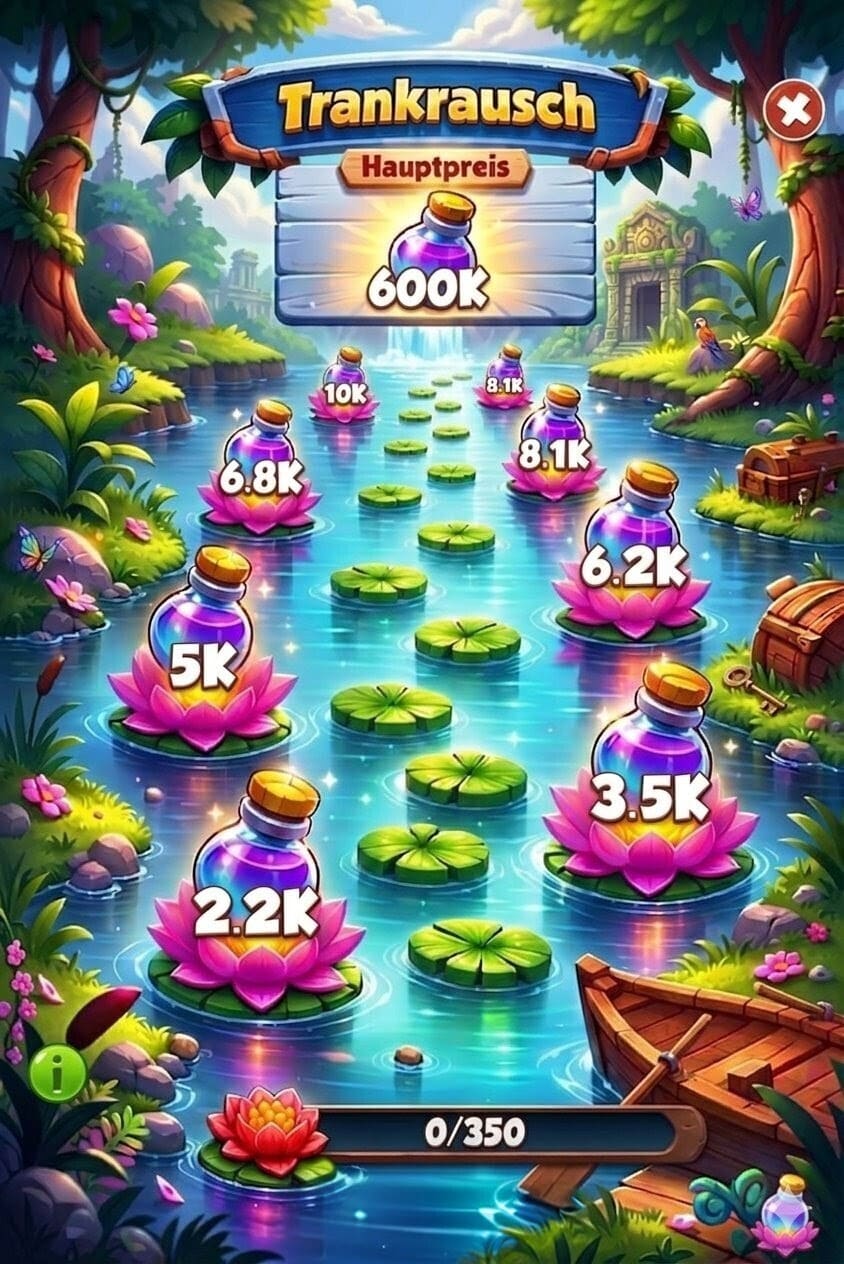 Preview of the Potion Rush event with the magical step ladder