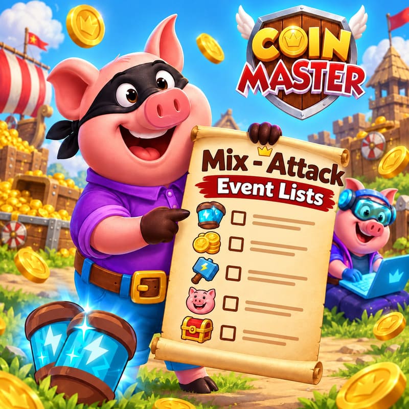Coin Master Mix Attack Event Listen Coin Master Mix Attack Event Listen
